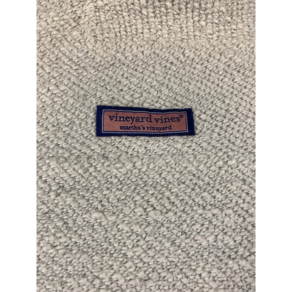 Vineyard Vines Womens XS Cream Textured Funnel Neck Pullover Sweater - Picture 2 of 7
